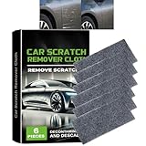 6pcs Nano Magic Cloth Scratch Remover,Nano Sparkle Cloth for Car Scratches,Scratch Repair & Polishing,Reusable Nano Cloth Car Scratch Remover,Easy to Use for DIY Vehicle Detailing&Surface Restoration