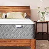 MOLPHIT 8 Inch Double Mattress, 7-Zone Hybrid Double Bed Mattresses, Memory Foam Mattress with Pocket Sprung with Medium Firm for Body Support & Pressure Relief - 135x190x20cm