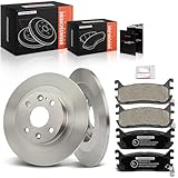 Frankberg 2x Brake Disc + 4x Brake Pad with Brake Lubricants Rear Axle Compatible with MX-5 I 6C 1994-1997 MX-5 II NB 1998-2000 Replace# F1CZ2C026A NAY52643Z