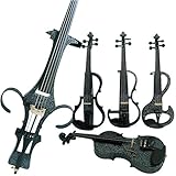 Aliyes 4/4 Full Size Solid Wood Electric Cello Violoncello Maple Wood body Ebony Fittings with Bag, Bow, Rosin, Aux Cable, Earphone, Extra set of strings(Art White Flowers)(ALDSDT-1306)