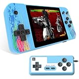 Gobesty Retro Handheld Game Console, Portable Retro Video Game with 800 Classic Games 3.5-Inch IPS Screen, Mini Retro Game Console Supports 2 Players Connected TV Gifts for Adults Kids (Blue)