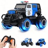 Pup Go Small Police Car Remote Control Toy for Kids Ages 3-7, Quick Off-Road RC Vehicle, Ideal Birthday for Boys and Girls, Promotes Fun and Skill Development for Beginners