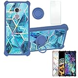 Aroepurt Case for Vodafone Smart V8 Case Compatible with Vodafone Smart V8 Phone Case Cover [with Tempered Glass Screen Protector][PC + TPU 2 in 1] [Colorful Reflect Light] IMDL-LS