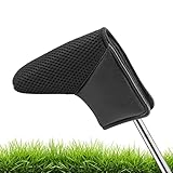 Golf Blade Ping-type Putter Head Cover Light Weight Magic-tape Closure Black Pu Leather and Meshy Golf Club Protector Fit for Scotty Taylormade Odyssey