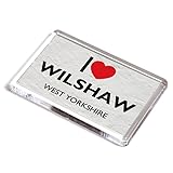 FRIDGE MAGNET - I Love Wilshaw, West Yorkshire