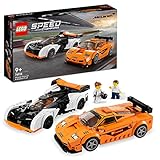 LEGO Speed Champions McLaren Solus GT & McLaren F1 LM Set, 2 Iconic Race Car Toys for 9 Plus Year Old Boys & Girls, Hypercar Model Building Kit, Collectible Gift for Kids 76918