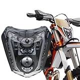 bamotoop Motorcycle LED Headlight Assembly Compatible with KTM EXC XCW 250 350 450 500 SMC-R 690 2017-2023 Dirtbike Pit Bike Accessories Motorcycle Head Lamp