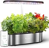 LETPOT LPH-SE Hydroponics Growing System, 12 Pods Smart Herb Garden Kit Indoor, Indoor Garden, APP & WiFi Controlled, with 24W Growing LED, 5.5L Water Tank, Pump System, Automatic Timer