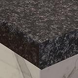 Jet Laminated Kitchen Worktop 1m x 600mm x 38mm, Waterproof Easy to Instal Oak Laminated Countertops