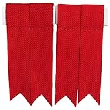 Tartancity Men’s Scottish Kilt Hose Sock Flashes Garter Adult/Kilt Flashes Plain Red