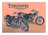 Triumph Trident Bonneville British Rockers Motorbike Motorcycle Birthday Card