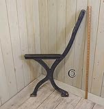 Black Country Metal Works Cast Antique Iron Victorian Bench End Seat Frame 1883"