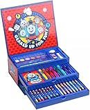 TDL Kids Thomas the Tank Engine Colouring Set Character Colouring Case Set of 52 Piece Colouring Case Art Case & Travel Set for Kids Thomas and Friends