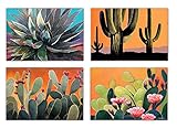Cactus Postcards - 4 x 6 Western Desert Postcards - 40 Desert Cactus Postcards (Assorted)