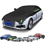 Half Car Cover Waterproof for MG MGF(1995-2000),Anti-Hail Car Cover Winter All-Weather Outdoor Hailproof Windproof UV Resistant