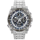 Bulova Mens Chronograph Quartz Watch with Stainless Steel Strap 98B316