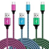 USB C Fast Charger Cable, 3Pack 6FT/1.8M Samsung Charger Cable Fast Charge, Type C Cable Lead for Samsung Galaxy S25 Ultra S24 FE S23 S22 S21 S20 S10 A16 A15 A14 A13 A56 A55 A54 A36 A35, Huawei,Xiaomi