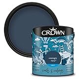 Crown Walls and Ceilings Matt Emulsion 2.5L - Midnight Navy