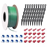 100m Boundary Cable Wire for Robotic Lawn Mower, with 50 Pegs, 10 Cable Connectors, 10 Connection Terminals, Lawn Robot Accessory Set, Compatible with Bosch Gardena Husqvarna Stihl etc