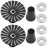 Vgoohobby Aluminum Alloy M3 Umbrella Transmitter Gimbal Sticks Ends Replacement for Futaba Turnigy Walkera Wfly RadioLink Frsky 3mm Gimbals Remote Controller,Black