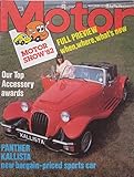 Motor magazine 16/10/1982 featuring Panther Kallista, Range Rover, Mercedes