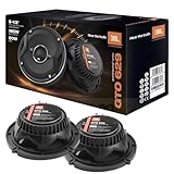 JBL GTO629 6.5" Grand Touring Series Car Audio Speakers - 2-Way, 360 Watts MAX Power, Factory-Sized Replacement Includes Iron Crush Cleaning Cloth.