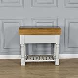 White Star Kitchen Island, Butchers Block, Bespoke, Handmade, Farmhouse - F&B GREY