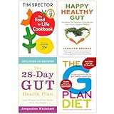 The Food For Life Cookbook, Happy Healthy Gut, The 28 Day Gut Health Plan & The G Plan Diet 4 Books Collection Set