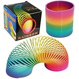 Cathys Candy Cart Receive 1 x Walking Rainbow Magic Spring, Unisex Fun Toy in Gift Box, Makes A Great Party Game Prize, Stocking Filler etc. 80's Retro Classic.