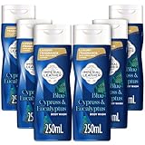 Imperial Leather Blue Cypress & Eucalyptus Body Wash Shower Gel, Signature Oil Blend, Creamy Indulgent Lather, Luxury Fragrance, Bulk Buy, Pack of 6 x 250ml