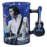Nemesis Now Elvis The King of Rock and Roll Blue Mug, 16oz, 1 Count (Pack of 1)