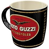 Nostalgic-Art Retro Coffee Mug 330ml Moto Guzzi - Logo Motorcycles - Gift Idea for Bikers Original Licensed Product (OLP) Ceramic Mug for Coffee Vintage Design