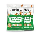 Septico Septic Tank Treatment 2 x 250g - Twin Pack, 12 Month Supply for Complete Septic System Maintenance, Effective Bacteria Booster, Drain Cleaner, and Odour Eliminator