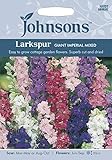 Johnsons 23887 Flower Seeds, Larkspur Giant Imperial Mixed
