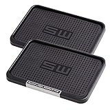 2PCS Car Dashboard Mat Anti Slip Car Dash Washable Vehicle Pad Mat for Coin Key Sunglasses Perfume Phone