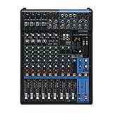 Yamaha MG12XU Mixing Console - Compact mixer with 12 input channels, SPX digital effects, USB audio functions and D-PRE mic preamps