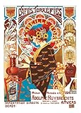 City-art-zone French Art Nouveau Vintage Illustration Coffee Wall Art Photo Picture Print Poster A4