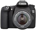 Canon EOS 70D 20.2 MP Digital SLR Camera with Dual Pixel CMOS AF and EF-S 18-55mm F3.5-5.6 IS STM Kit (Renewed)