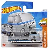 Hot Wheels - Volkswagen T2 Pickup - HW Hot Trucks 1/10 - HTD04 - Short Card - VW Customer Service - Grey - Mattel 2024 - 1:64