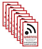 8 x Intruder Alarm Warning Security Stickers Signs for Internal or External use