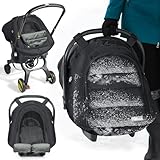 Orzbow Winter Baby Car Seat Cover,Universal Breathable Car Seat Footmuff for Baby w/Insect Net and Front Zip Door,All-Round Snow,Wind and Rain Protection,Sleep Aid for Baby Car Seat,Warm,Black