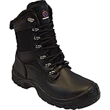 Mens Safety Boot Army Military Police Steel Toe Cap Combat Trainers Work Shoes (Numeric_13) Black