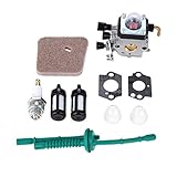 Hicello Fuel Line Carburetor Kit for STIHL FS38 FS45 FS55 String Trimmer Weed Eater Part