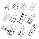 JTDEAL 11Pcs Presser Feet, Sewing Machine Presser Foot Set Walking Foot Kit Presser Foot Feet Sewing Machine Spare Parts for Brother Singer Babylock Janome Toyota Low Shank Sewing Machines Use