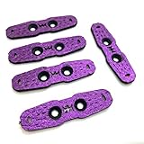 FSO 5 x Catapult Slingshot Microfibre Pouches Purple 45mm x 12mm Hunting Band Pouch