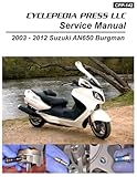 2003-2012 Suzuki AN650 Burgman Cyclepedia Printed Scooter Service Manual