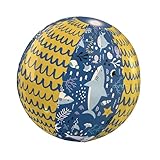 Lizzy 50cm Shark Printed Beach Ball | Childrens Kids & Adults Toddler Childs Toys Blow Up Beach Balls for The Pool Summer Parties Gifts and Decorations