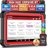 LAUNCH X431 CRP919E BT Elite OBD2 Scanner All System LAUNCH Diagnostic Tool, 2025 Bidirectional Scan Tool, ECU Coding,37+ Reset Service,CANFD & DOIP, FCA, V.A.G. Guided, FCA AutoAuth, 2-Year Update