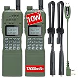Baofeng AR-152 Ham Radio Handheld 10W Long Range, Rechargeable, Military Grade Upgrade UV-5R, Two-Way Radio with Tactical Antenna and Programming Cable, Walkie Talkies