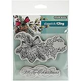 Penny Black Cling Rubber Stamp 5 x 7.5-inch Sheet-Winter Pine